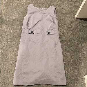 Ann Taylor Light Gray Mini Dress